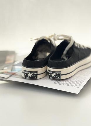 Кеди converse chuck 70 mule black5 фото