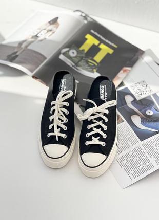 Кеди converse chuck 70 mule black2 фото