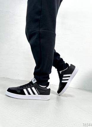 Кроссовки мужские adidas court black6 фото