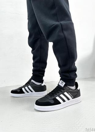 Кроссовки мужские adidas court black1 фото