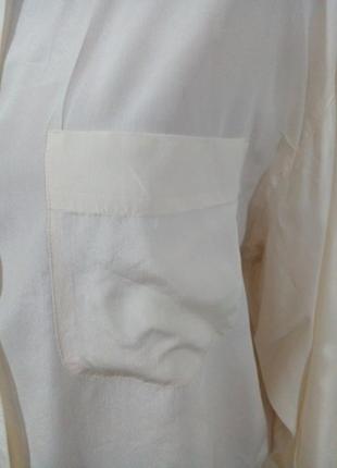 Винтажная рубашка из натурального шелка3 фото