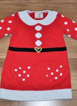 Сукня, плаття новорічне, різдвяне george дівчинці 92-98 см, 2-3 роки