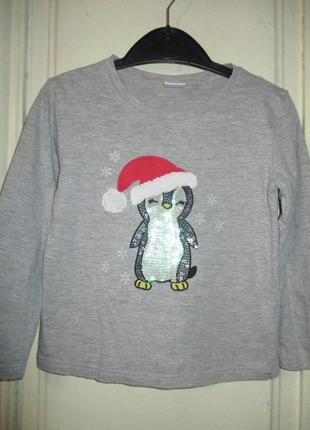 Кофта новогодняя.2-3 года.рост 92-98см