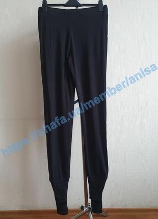 Бавовняні спортивні еластичні штани на манжетах для йоги tcm tchibo8 фото