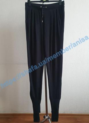 Бавовняні спортивні еластичні штани на манжетах для йоги tcm tchibo6 фото