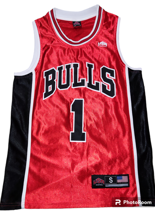 Баскетбольная майка usa basketball chicago bulls, rose2 фото