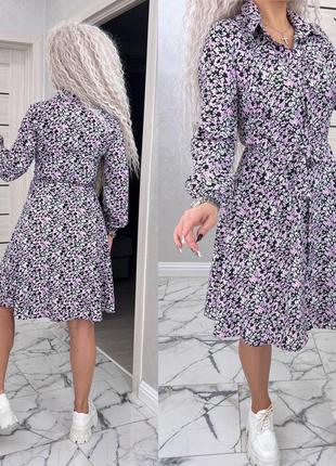 Стильное,воздушное, платье -рубашка в всегда актуальном, цветочном, принте

ткань: шелковый евро софт8 фото