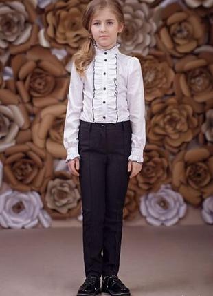 Брюки школьные для девочки 8528-1