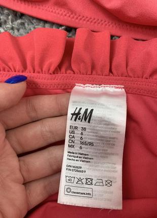 Купальник кораловий від h&m, розмір s-m5 фото