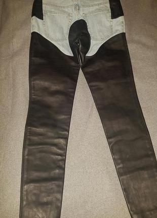 Новые 100% кожа шкіряні кожаные брюки штани джинсы  givenchy, оригінал (gucci dior fendi balenciaga)5 фото