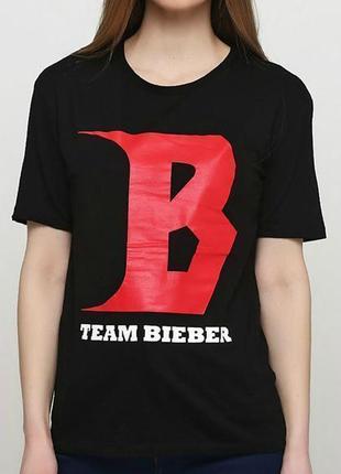 Яркая оригинальная футболка h&m by divided justin bieber made in turkey, с биркой