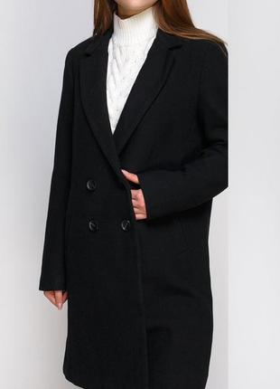 Черное демисезонное пальто двубортное
pimkie тренч 
классическое черное пальто2 фото