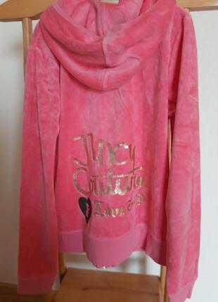 Кофта juicy couture розовая с декорацией2 фото