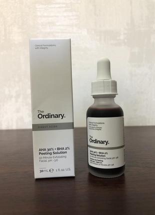 The ordinary кислотний пілінг aha 30% + bha 2% peeling solution 30ml1 фото