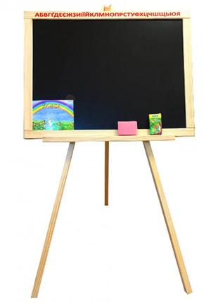Грифельна кольорова дошка на тринозі для малювання крейдою в дитячю, для бара, магазину4 фото