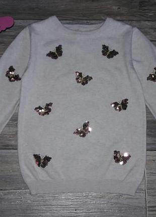 Кофточка в бабочки 6-7лет