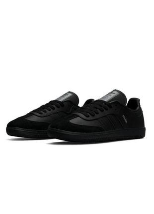 Мужские кроссовки adidas samba all black