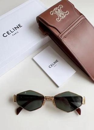 Очки celine triomphe metal gold