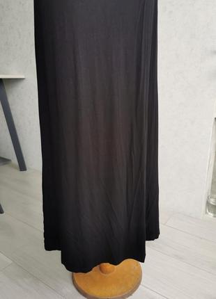 Длинная трикотажная юбка из вискозы4 фото