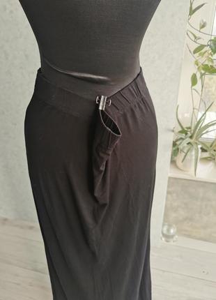 Длинная трикотажная юбка из вискозы5 фото
