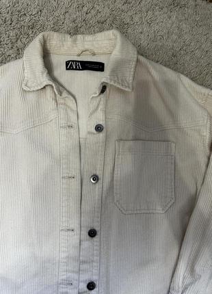 Рубашка оверсайз zara, размер xs5 фото