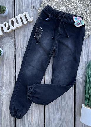 Джинсы черные девчачи