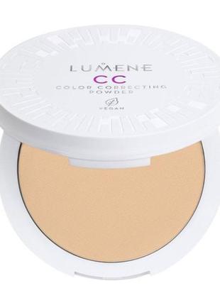 Пудра lumene cc color correcting powder