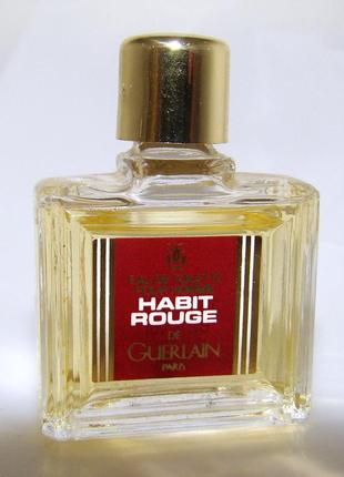 Мініатюра guerlain habit rouge. оригінал. вінтаж.