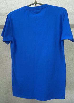 Мужская футболка, синяя тенниска3 фото