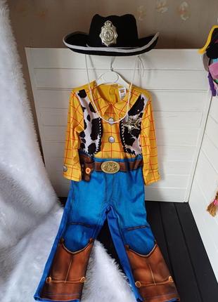 Карнавальный маскарадный костюм ковбой шериф вуди 3-4 года история игрушек