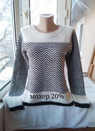 Брендовий мохеровий светр джемпер пуловер мохер1 фото