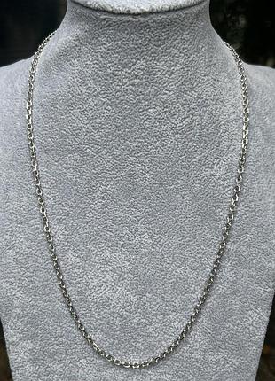Цепочка серебряная якорная л0275, 55 размер