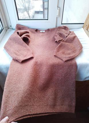 Брендовий вовняний светр джемпер пуловер великого розміру вовна9 фото