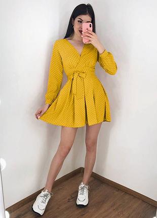 Платье, платье в горошек софт, 6 цветов3 фото