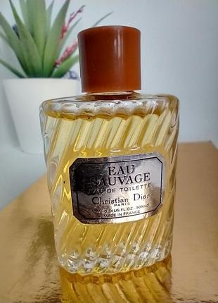 Christian dior eau sauvage  mini 10 ml (vintage)2 фото