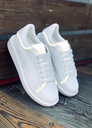 Alexander mcqueen white reflective