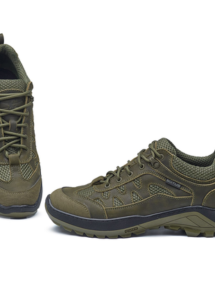 Військові літні чоловічі кросівки сітка хакі,,військові кросівки на літо з сіткою для зсу шкіряні5 фото