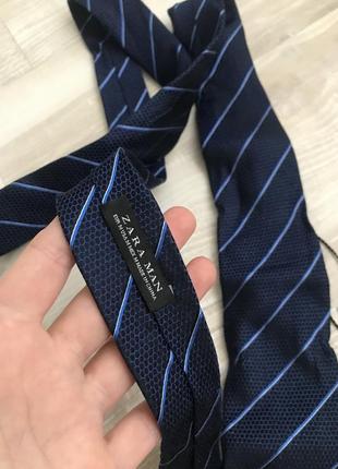 Шелковый мужской галстук zara.4 фото