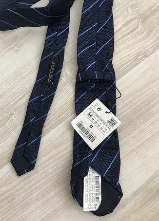 Шелковый мужской галстук zara.2 фото