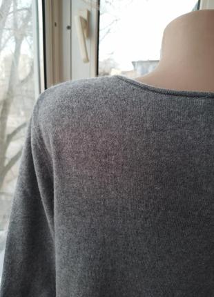 Вовняний светр джемпер пуловер великого розміру батал вовна кашемір8 фото