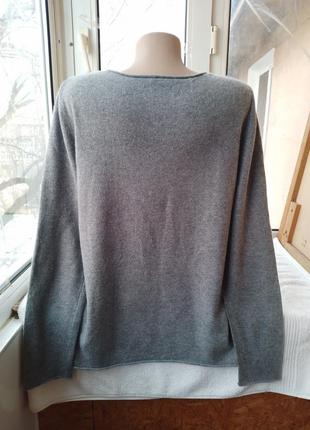 Вовняний светр джемпер пуловер великого розміру батал вовна кашемір7 фото