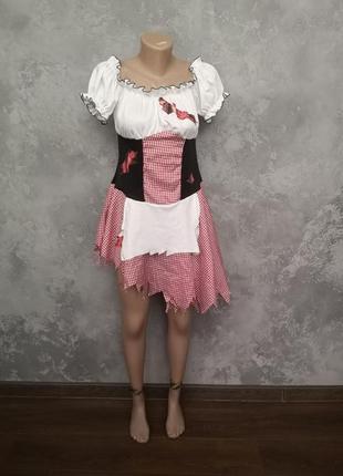 Карнавальный костюм платье красная шапочка косплей хелоуин хэлоуин карнавал маскарад