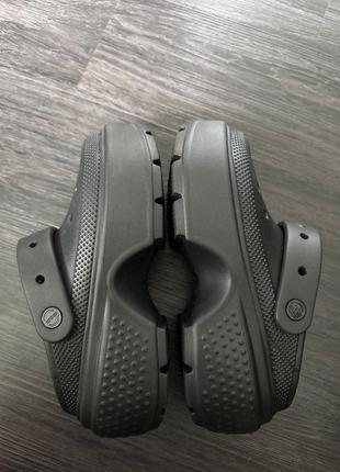 Крокс клог стомп чорні crocs stomp clog black6 фото