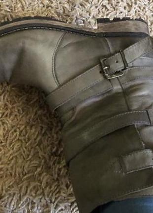 Шкіряні чобітки черевички 38 роз