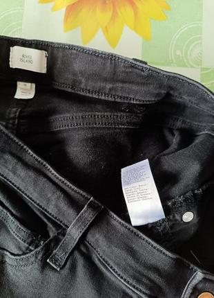 Р 16-18 / 50-52-54 стильные черные джинсы штаны брюки стрейчевые скинни узкие высокая талия7 фото