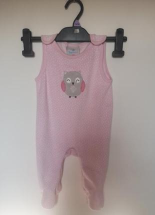 Человечек слип пижама комбинезон на 3-6 месяцев 68 см