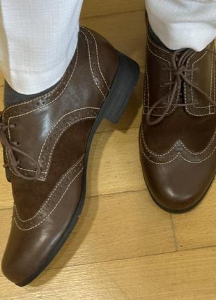 Класичні шкіряні черевики hotter ортопедичні вінтаж стиль ретро замша шкіра коричневі9 фото
