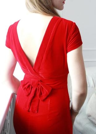 Красное платье в пол4 фото