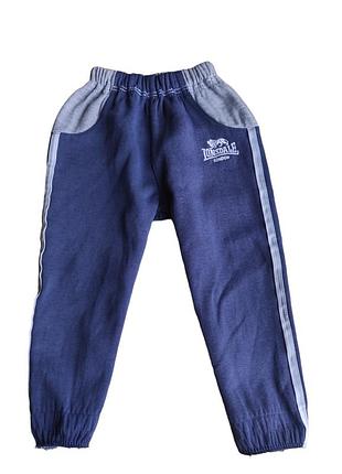 Тёплые спортивные штаны lonsdale на мальчика 18-24 мес., флис