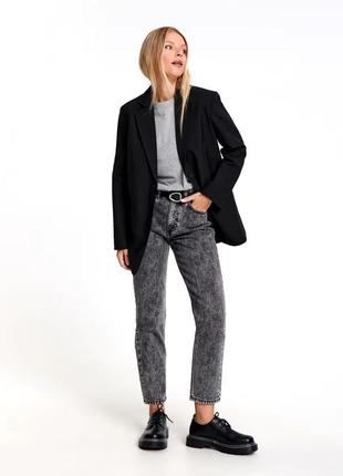 Джинси з вареним ефектом mom high waist, sinsay розмір 40 л - m